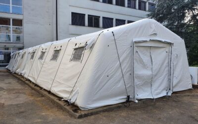 Splošna bolnišnica Ptuj: Napihljiv šotor TAG za zdravstvene storitve